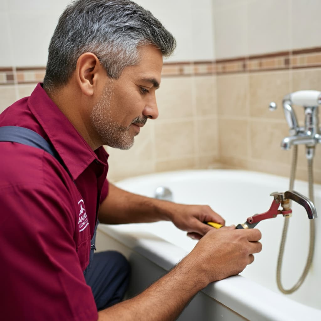 bathtub fixture installation
