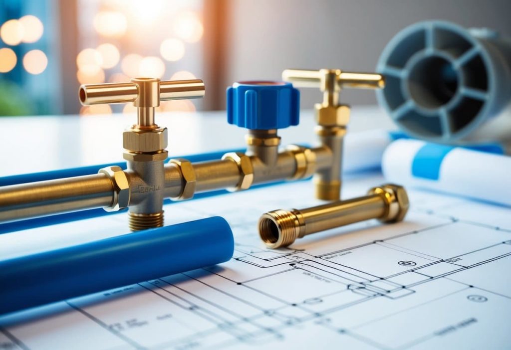 washington state plumbing code on a blueprint